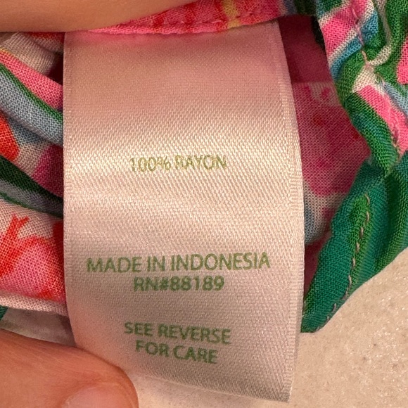 LILLY PULTIZER Bright Vibrant Shirt Dress Size Large VGUC - Picture 4 of 4